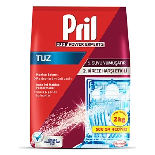 Pril 2 Kg 4'lü Bulaşık Makinesi Tuzu - Görsel 5
