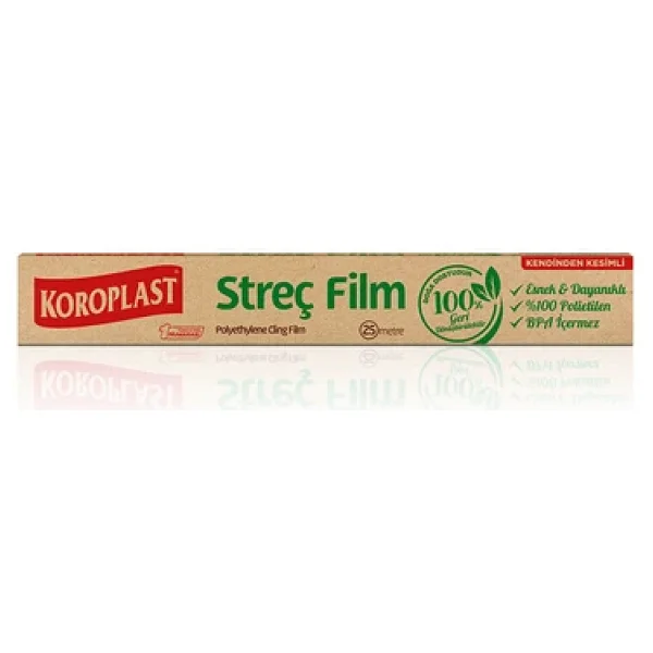 4 Adet Koroplast Strec Film 25 Metre Doğa Dostu - Görsel 5