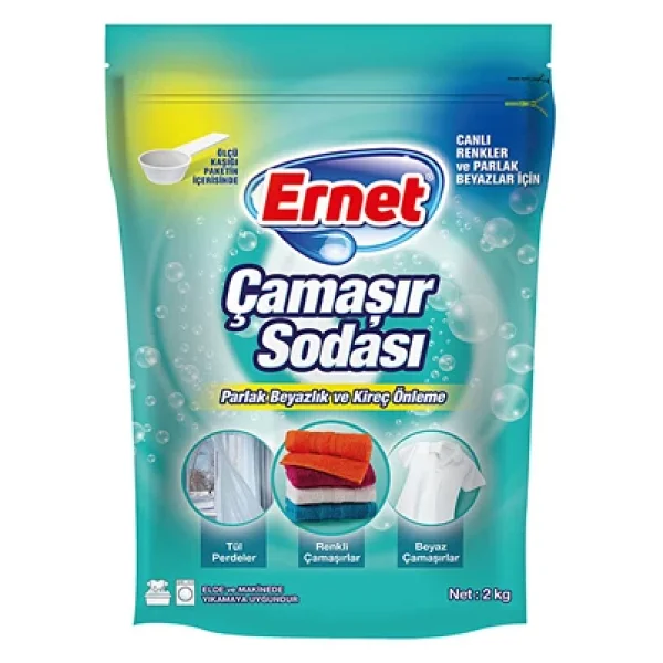 Ernet 2 Kg 3'lü Paket Çamaşır Sodası - Görsel 4