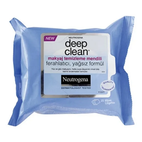 Neutrogena Deep Clean 25'li 4 Adet Makyaj Temizleme Mendili - Görsel 3