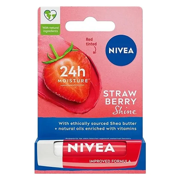 Nivea Çilek Dudak Bakım Kremi 4,8 Gr 3 Adet - Görsel 2