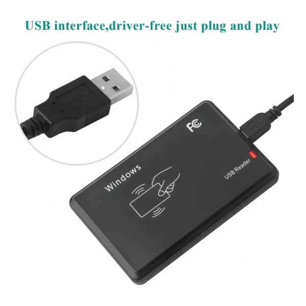 125 Khz Rfıd Kart Etiket Okuyucu USB Card Reader - Görsel 9