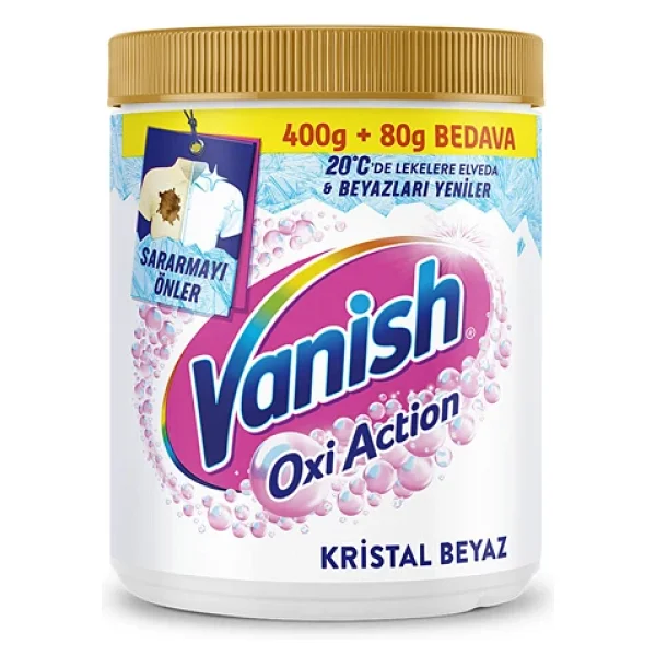 Vanish Multipower Oxi Action Beyazlar İçin Deterjan Güçlendirici Ve Leke Çıkarıcı 480 Gr - Görsel 3