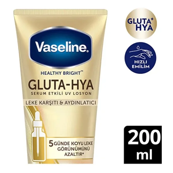 Vaseline Gluta Hya Leke Karşıtı Ve Aydınlatıcı Vücut Losyonu 200 Ml - Görsel 2
