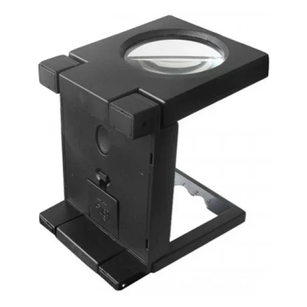 Nikula-Katlanır Plastık,LED Işıklı Test Cıhazı Büyüteç 2.5x90mm - Görsel 5