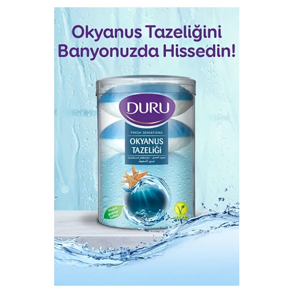 Duru Fresh Sensations Okyanus Esintisi 4x100 Gr Güzellik Sabunu - Görsel 2