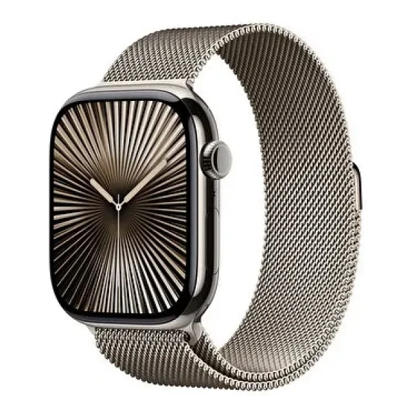 Apple Watch Series 10 GPS + Cellular 42mm Titanyum Kasa Milano Loop Kordon Akıllı Saat - Görsel 3