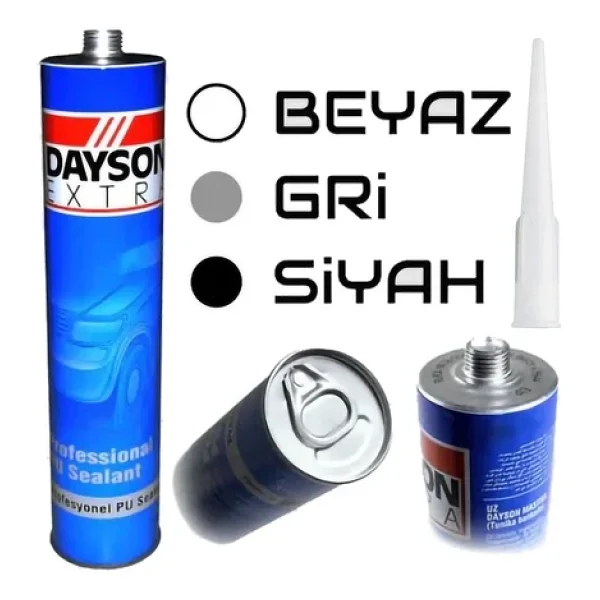 Dayson Extra Poliüratan Silikon Mastik 5 Adet 280ml Beyaz - Görsel 3