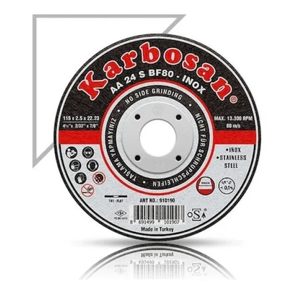 Karbosan İnox Metal Kesici İnce Taş 115 Mm Kesici 25 Adet - Görsel 4
