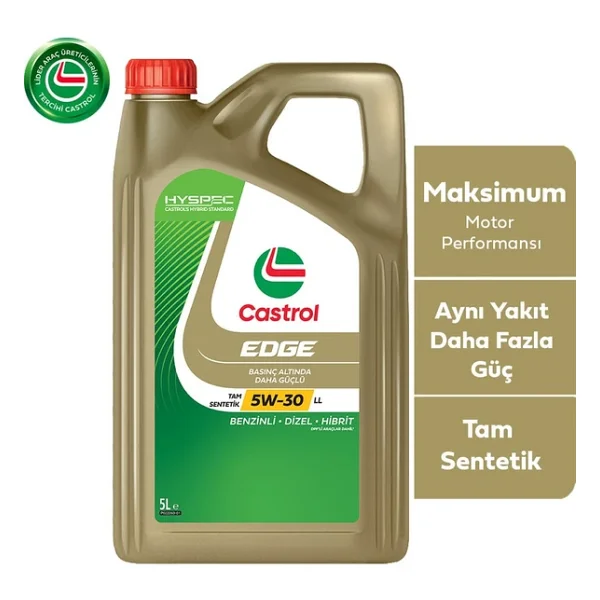 Castrol Edge 5w-30 Tam Sentetik Motor Yağı 5 Litre Maksimum Performans Sağlar - Görsel 8