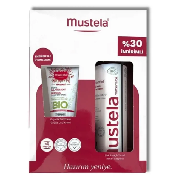 Mustela Göğüs Ucu Kremi 30 Ml + Temel Bakım Losyonu 200 Ml - Görsel 3
