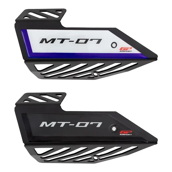 Gp Kompozit Yamaha Mt-07 2014-2021 Uyumlu Egzoz Koruma Kapağı Siyah - Görsel 3