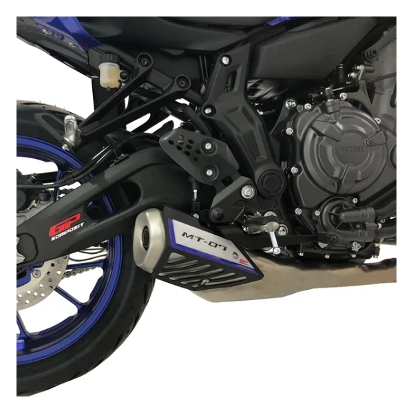 Gp Kompozit Yamaha Mt-07 2014-2021 Uyumlu Egzoz Koruma Kapağı Siyah - Görsel 9