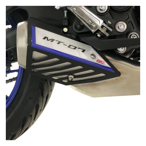Gp Kompozit Yamaha Mt-07 2014-2021 Uyumlu Egzoz Koruma Kapağı Siyah - Görsel 8