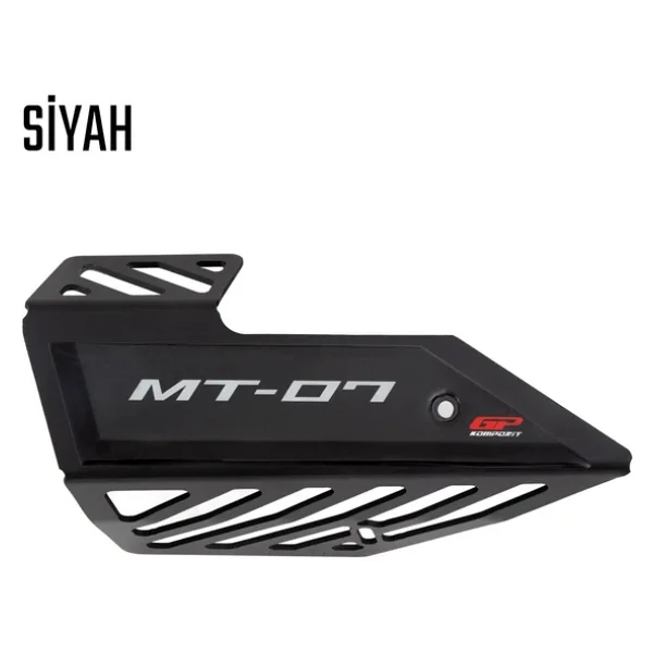 Gp Kompozit Yamaha Mt-07 2014-2021 Uyumlu Egzoz Koruma Kapağı Siyah - Görsel 10