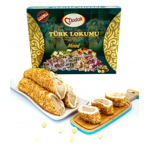 Dadak Lokum Ve Kuruyemiş Kadayıf Kaplamalı Fındık Kremalı Lokum 200gram - Görsel 3
