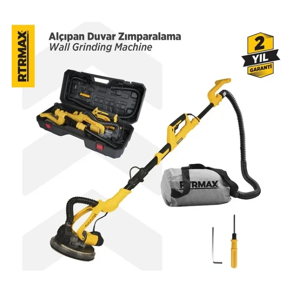 Rtrmax Rtm3793 710 W Alçıpan Duvar Zımpara Makinesi - Görsel 3