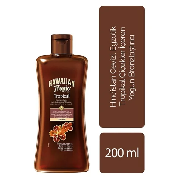 Hawaiian Tropic Glowing Oil 200 Ml Bronzlaştırıcı Yağ - Görsel 4