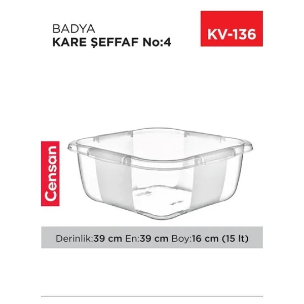 Royaleks Group Kare Şeffaf Badya 1 Adet 4 No Royaleks-E167 - Görsel 4