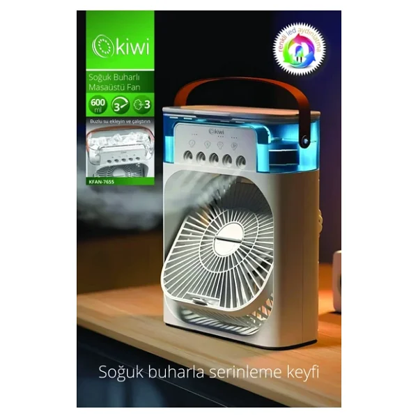 Kiwi Kfan-7655 3in1 Buharlı Masaüstü Vantilatör - Görsel 6