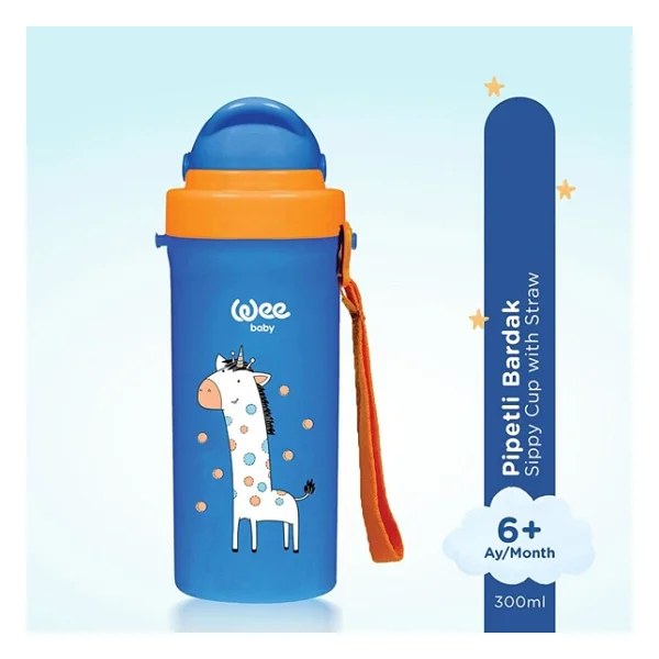 Wee Baby 896 Pipetli Bardak 300 Ml Mavi - Görsel 5