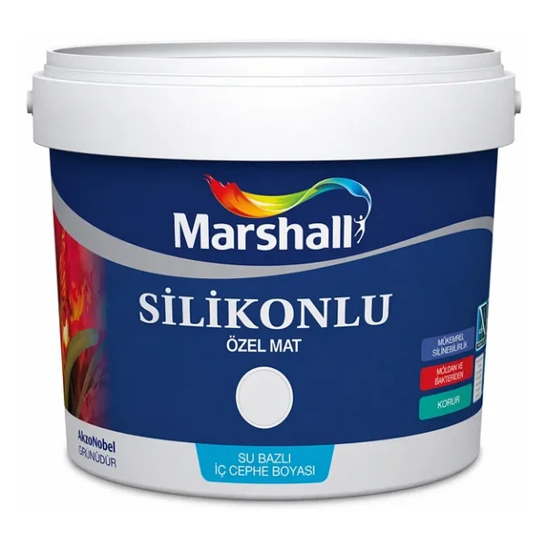 Marshall Silikonlu Özel Mat 15 Lt İç Cephe Boyası - Şifon - Görsel 4
