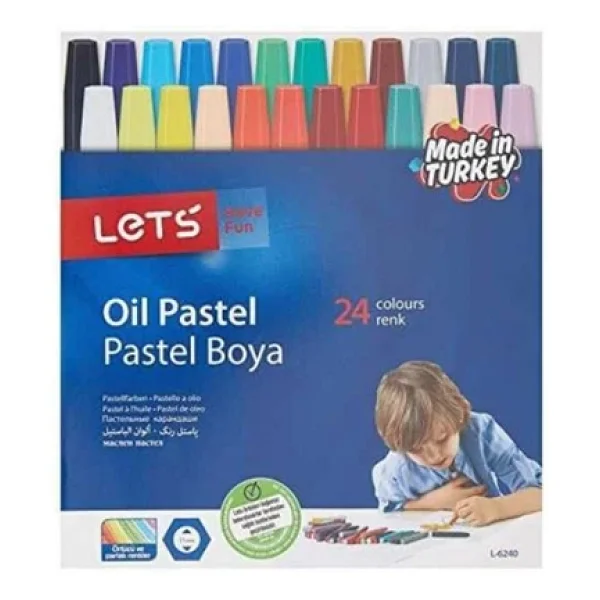 Lets Karton Kutulu 24'lü Pastel Boya - Görsel 2