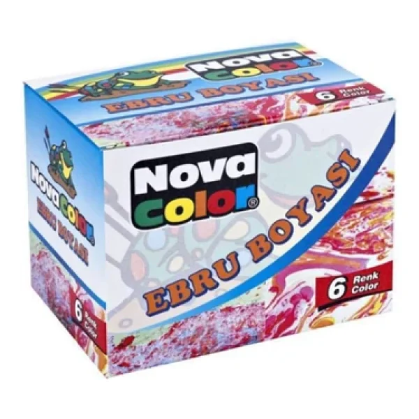 Nova Color Ebru Boyası 6 Renk X 30 Ml. Damlalıklı Şişe - Görsel 6