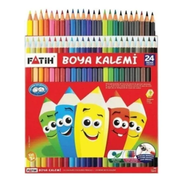 Fatih Tam Boy 24'lü Kuru Boya Seti - Görsel 4