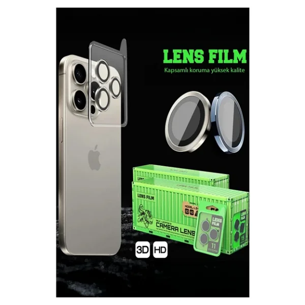 Xiaomi Redmi Note 15 Pro 5g Raze Metal Kamera Lens - Gümüş - Görsel 4