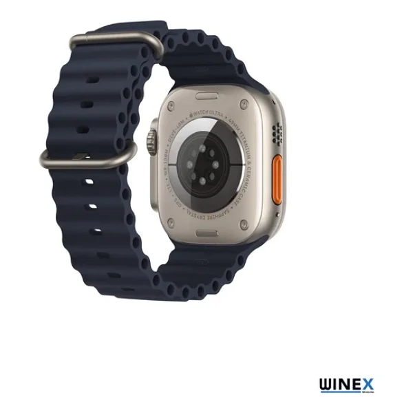 Winex 42-49mm Yeni Nesil Apple Uyumlu Akıllı Saat Kordonu Silikon Lacivert - Görsel 6