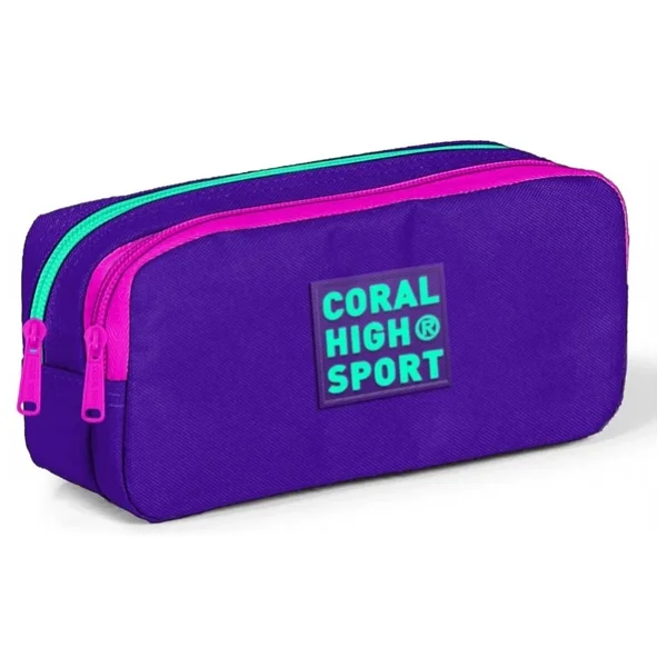 Coral High 22269 Sport Lavanta Mor 2 Bölmeli Kalemlik - Görsel 4