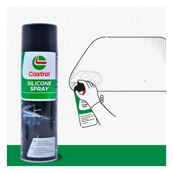 Castrol Silikon Sprey 500ml Lastik Ve Plastik Koruyucu Parlatıcı - 500 Ml - Görsel 7
