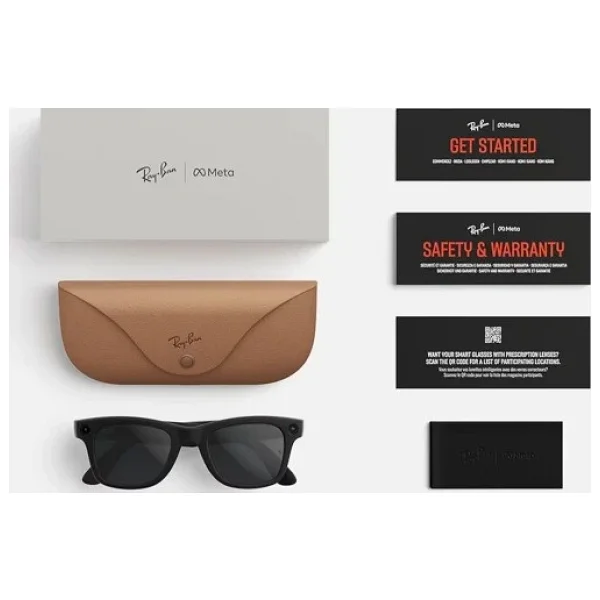 Ray-Ban Meta Wayfarer Gen 2 Rw4012 50 Beden 601/1m Parlak Siyah-Şeffaf Grafit Yeşil Transitions - Görsel 6