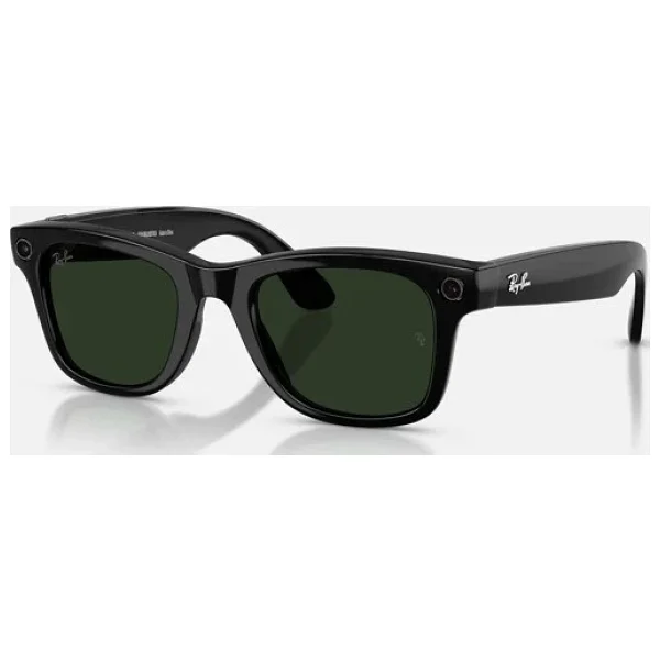 Ray-Ban Meta Wayfarer Gen 2 Rw4012 50 Beden 601/1m Parlak Siyah-Şeffaf Grafit Yeşil Transitions - Görsel 5