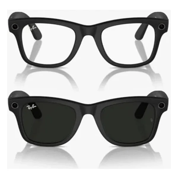 Ray-Ban Meta Wayfarer Gen 2 Rw4012 50 Beden 601/1m Parlak Siyah-Şeffaf Grafit Yeşil Transitions - Görsel 4