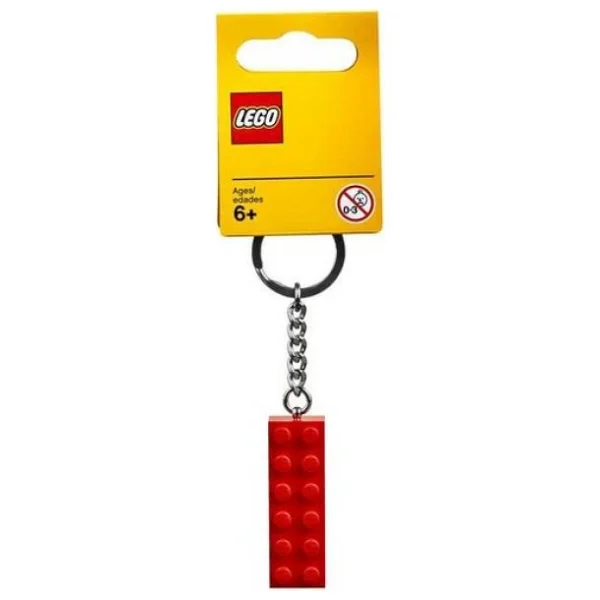 Lego Brick Red 2x6 Key Chain 853960 - Görsel 2