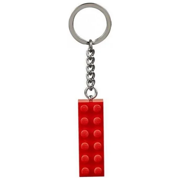 Lego Brick Red 2x6 Key Chain 853960 - Görsel 3