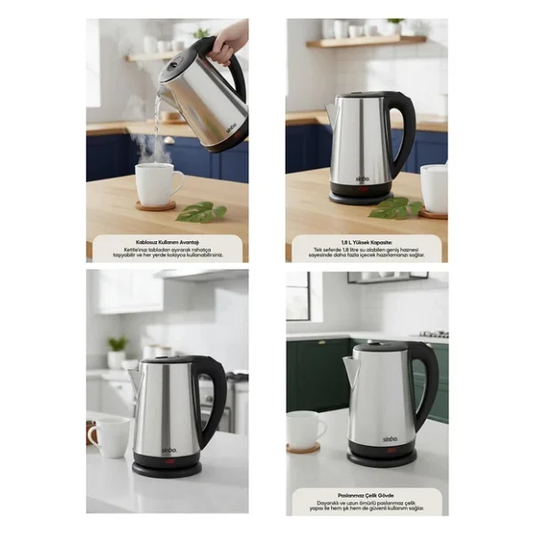 Sinbo Sk-8026 1500 W 1.8 Lt Çelik Kettle - Görsel 8