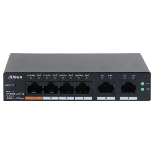 Dahua Cs4006-4et-60 4 Port 10/100/1000 Mbps Yönetilebilir Gigabit Poe Switch - Görsel 9