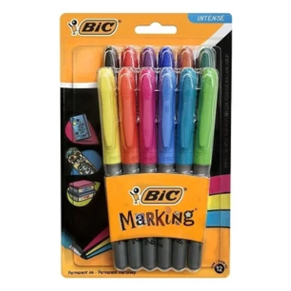 Bic Marking Color Permanent 12'li Marker Kalem Seti - Görsel 10