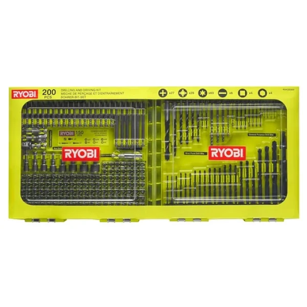 Ryobi Rakdd200 200 Parça Delme Vidalama Ucu Seti - Görsel 5