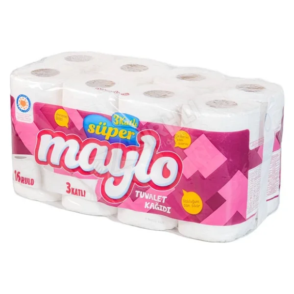 Maylo 5 Adet Maylo 3 Katlı Tuvalet Kağıdı 16lı - Görsel 3