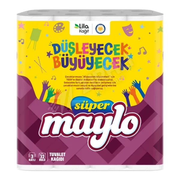 Maylo 5 Adet Maylo Tuvalet Kağıdı 3 Katlı 32'li - Görsel 3