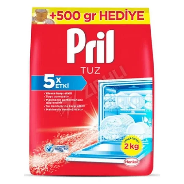 Pril Bulaşık Makinesi Tuz 2 Kg 4 Adet - Görsel 3