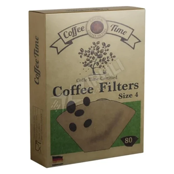 4 Adet Coffe Time Kahve Filtre Kağıdı No:4 80'li - Görsel 3