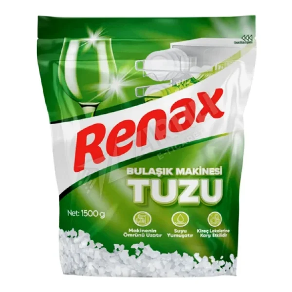 2 Adet Renax Bulaşık Makinesi Tuzu 1500 Gr - Görsel 3