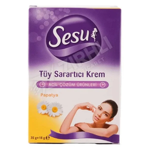 Sesu Papatya Tüy Sarartıcı Krem 35gr +18gr - Görsel 3