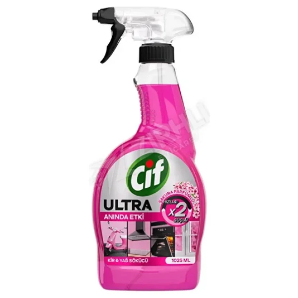 Cif Ultra Anında Etki Sakura Kir Ve Yağ Çözücü 1025 Ml - Görsel 4