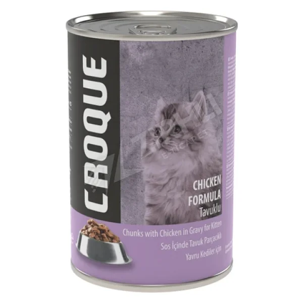 Croque Tavuklu 400 Gr Yavru Konserve Kedi Maması - Görsel 3